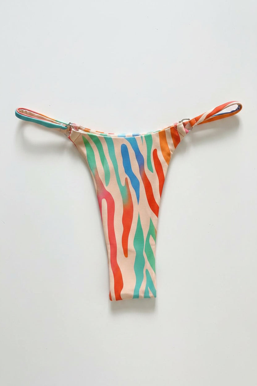 detail view of women´s swimwear in multi colors