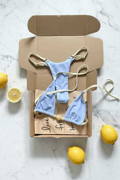 women´s bikini set in light blue 
