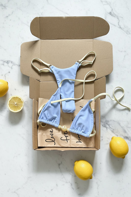 women´s bikini set in light blue 