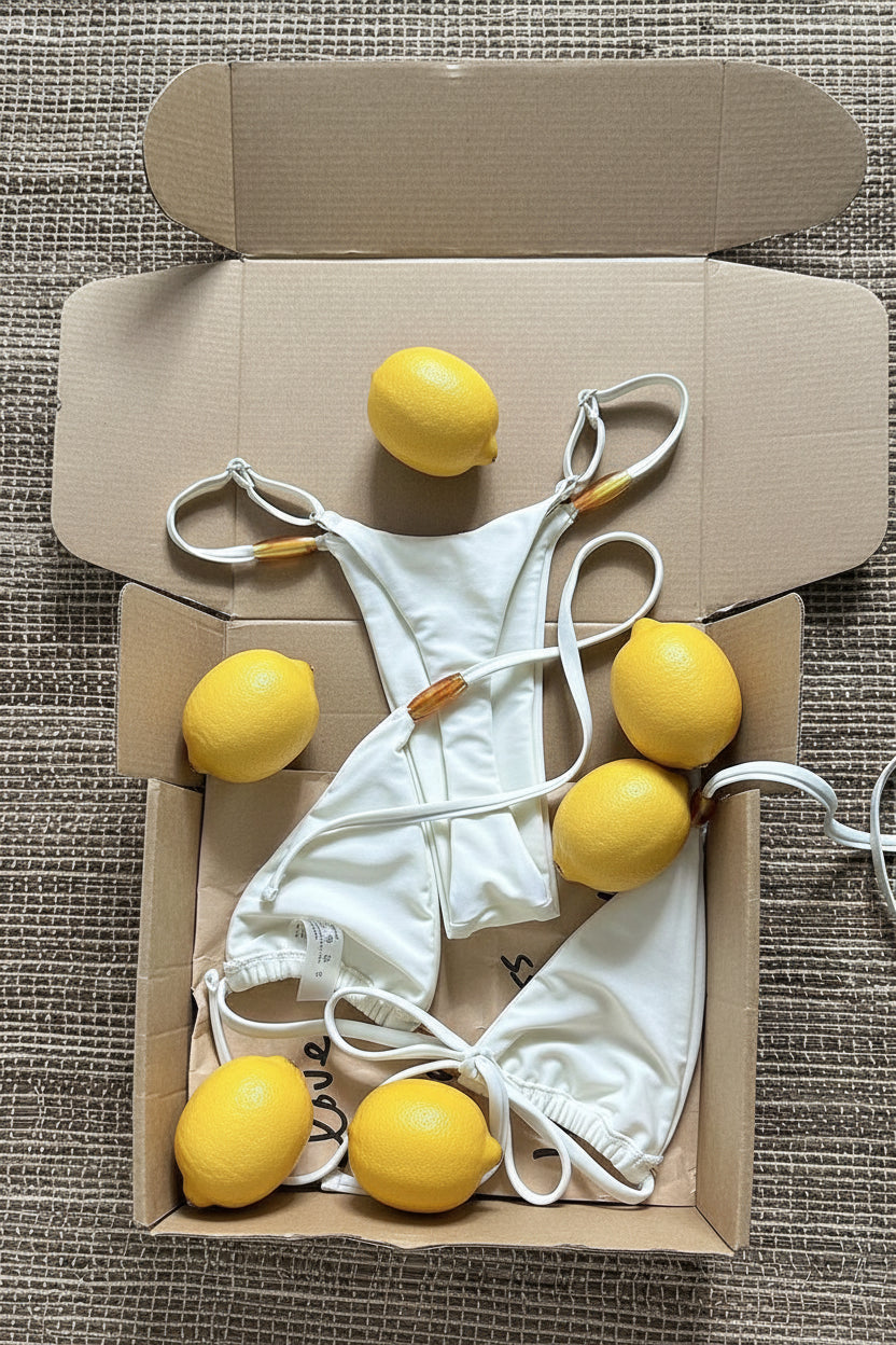 women´s two-piece swimwear in creamy white