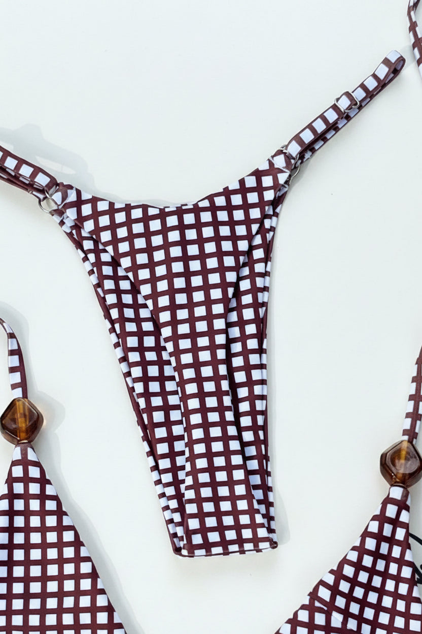 detail view of women´s two-piece swimwear 