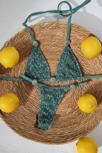 women´s two-piece swimwear in green 