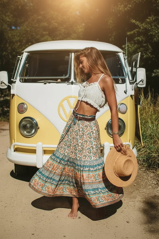 beachwear boho skirt 
