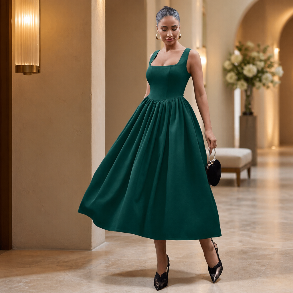 Women´s Elegant Sleeveless Midi Dress | MManolova